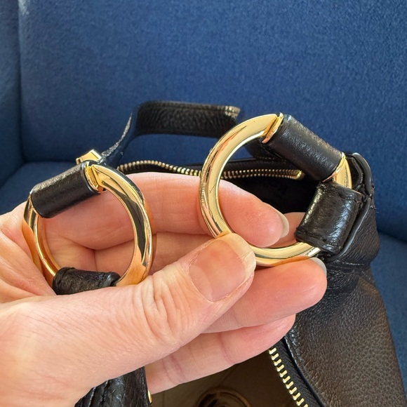 SALE_Michael Kors Black Pebble Leather Hobo Soft & Supple Exc. Cond! Not Outlet - Picture 12 of 13